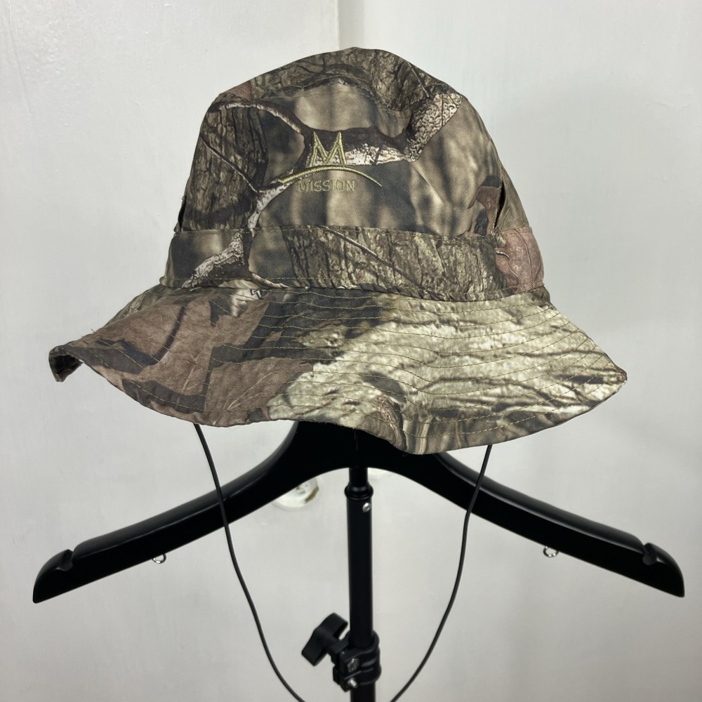 Mission EnduraCool Camo Bucket Hat Vented ChinStrap One Size Fits Most FishHike